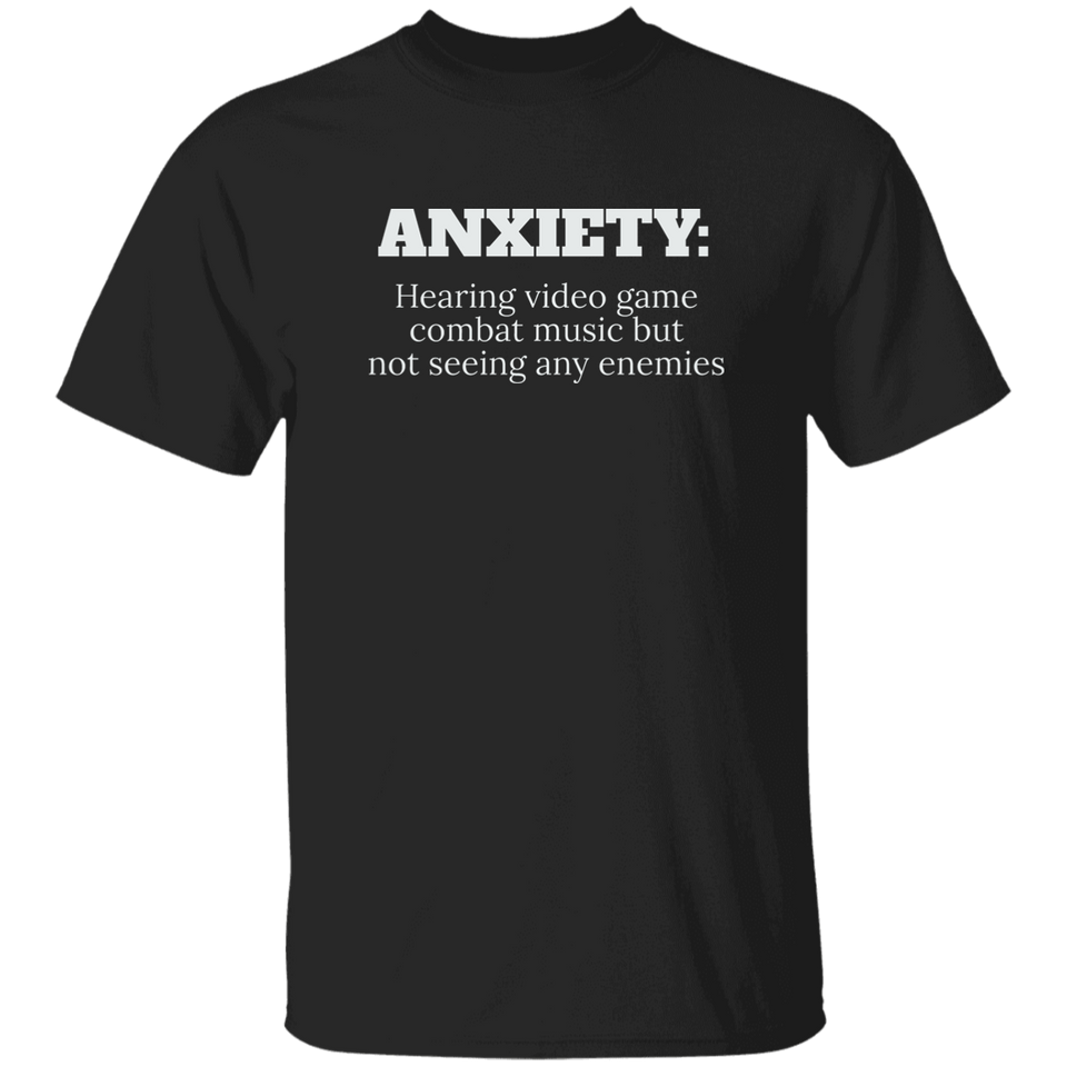 Anxiety Hearing Videogame T-Shirt (C19)