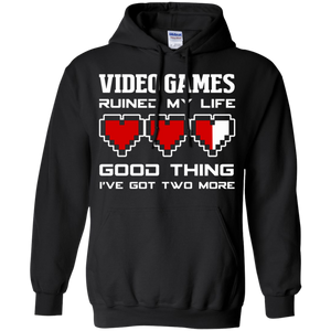 Video Games Ruined My Life - Video Gaming Pullover Hoodie 8 oz.