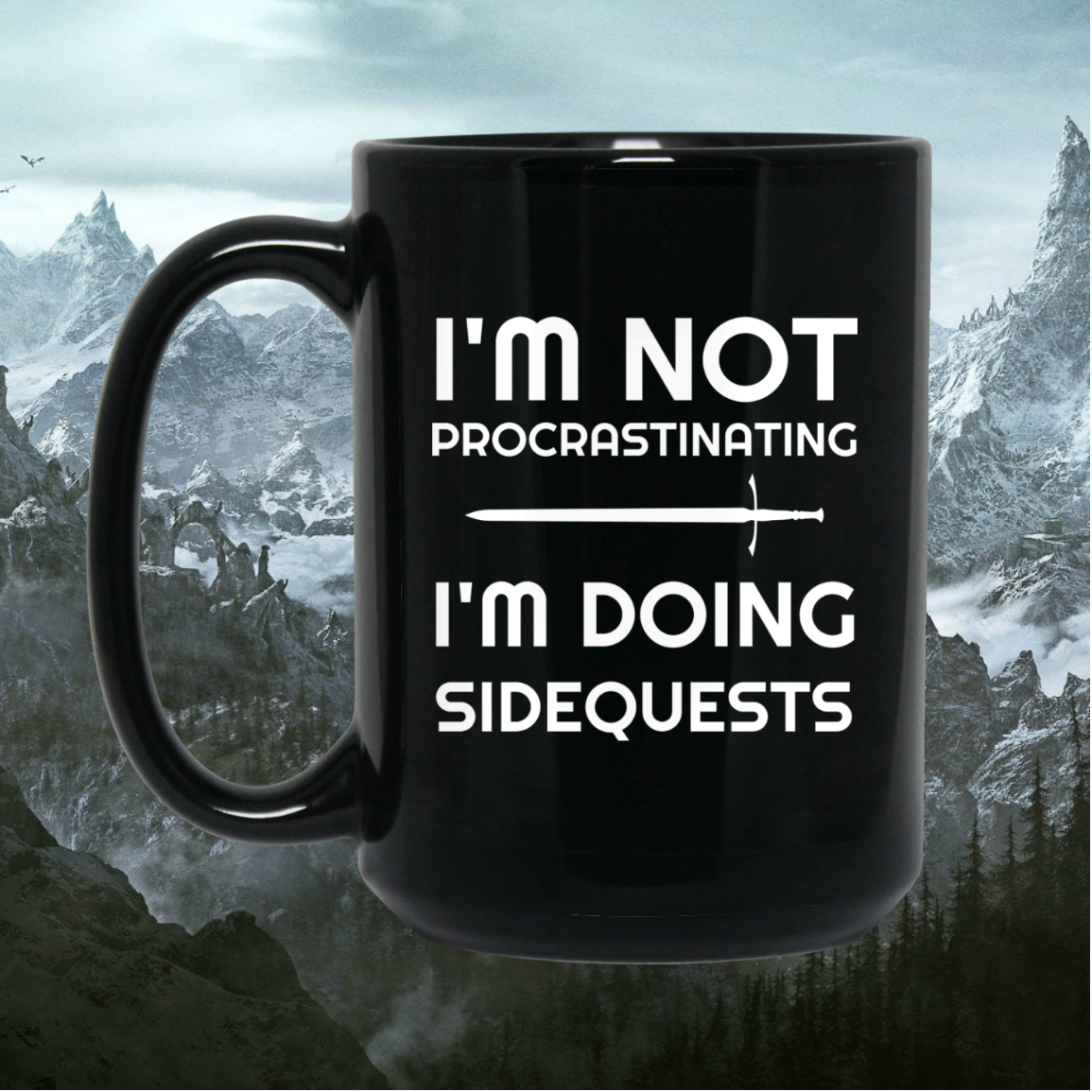 I'm Not Procrastinating I'm Doing Side Quests 15 oz Mug Secondary image