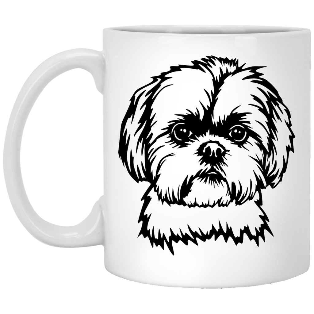 Shih Tzu Mug | Shih Tzu Gifts | Shih Tzu Art | Shitzu Mom |  Shih Tzu 11 oz. White Mug