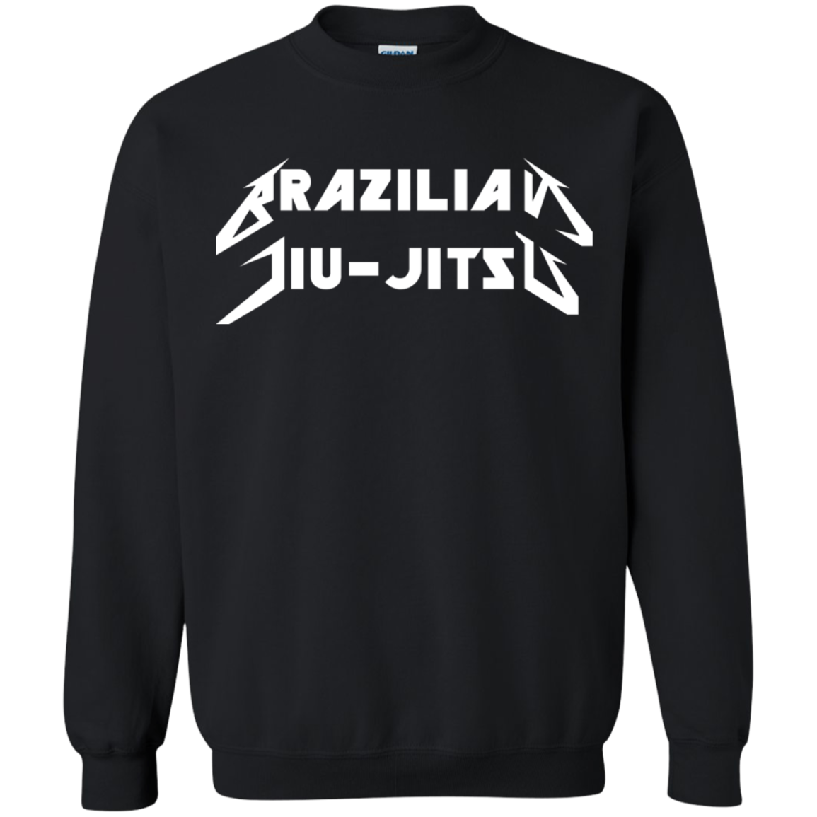 Brazilian Jiu Jitsu Metal BJJ Crewneck Pullover Sweatshirt  8 oz. Main image