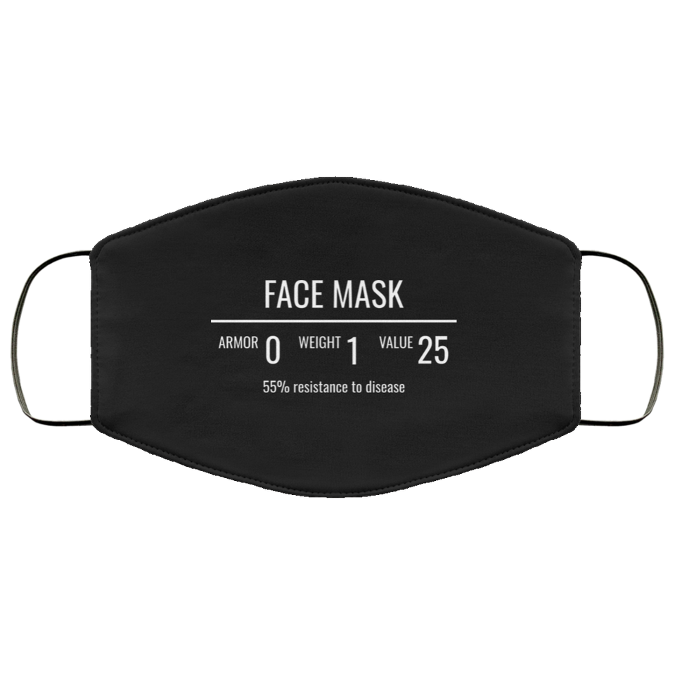 Fantasy RPG Face Mask Video Game Sublimation Face Mask 2