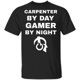 Carpenter By Day Gamer By Night T-Shirt Carpenter By Day Gamer By Night T-Shirt