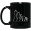 Chess Pieces Mug / Chess Gift Mug / Chess Lover 11 oz. Black Mug