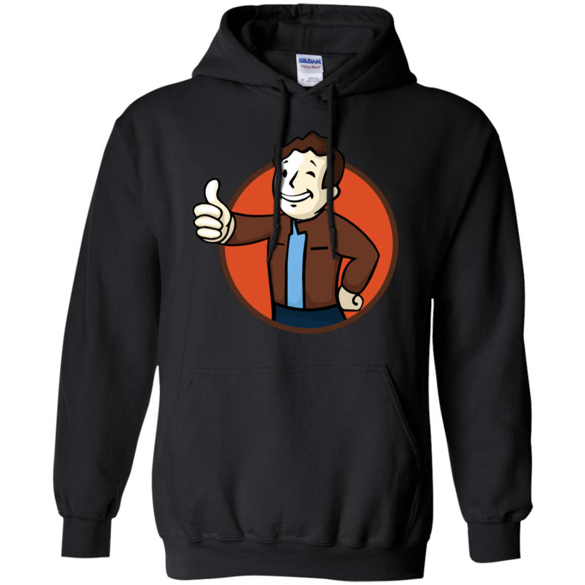 Todd Boy Vault Boy RPG Video Game Pullover Hoodie 8 oz. Secondary image