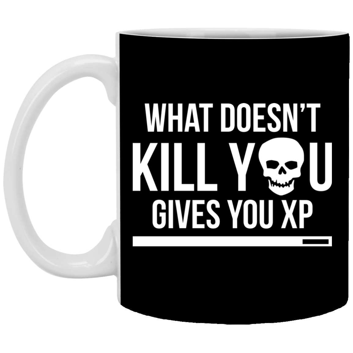 What Doesn't Kill You Gives You XP 11 oz. White Mug Main image