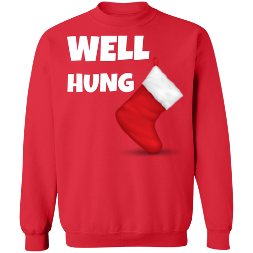 Well Hung Christmas Ugly Xmas Sweatshirt