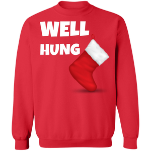 Well Hung Christmas Ugly Xmas Sweatshirt
