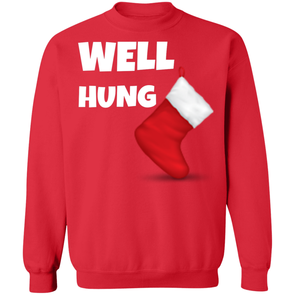 Well Hung Christmas Ugly Xmas Sweatshirt