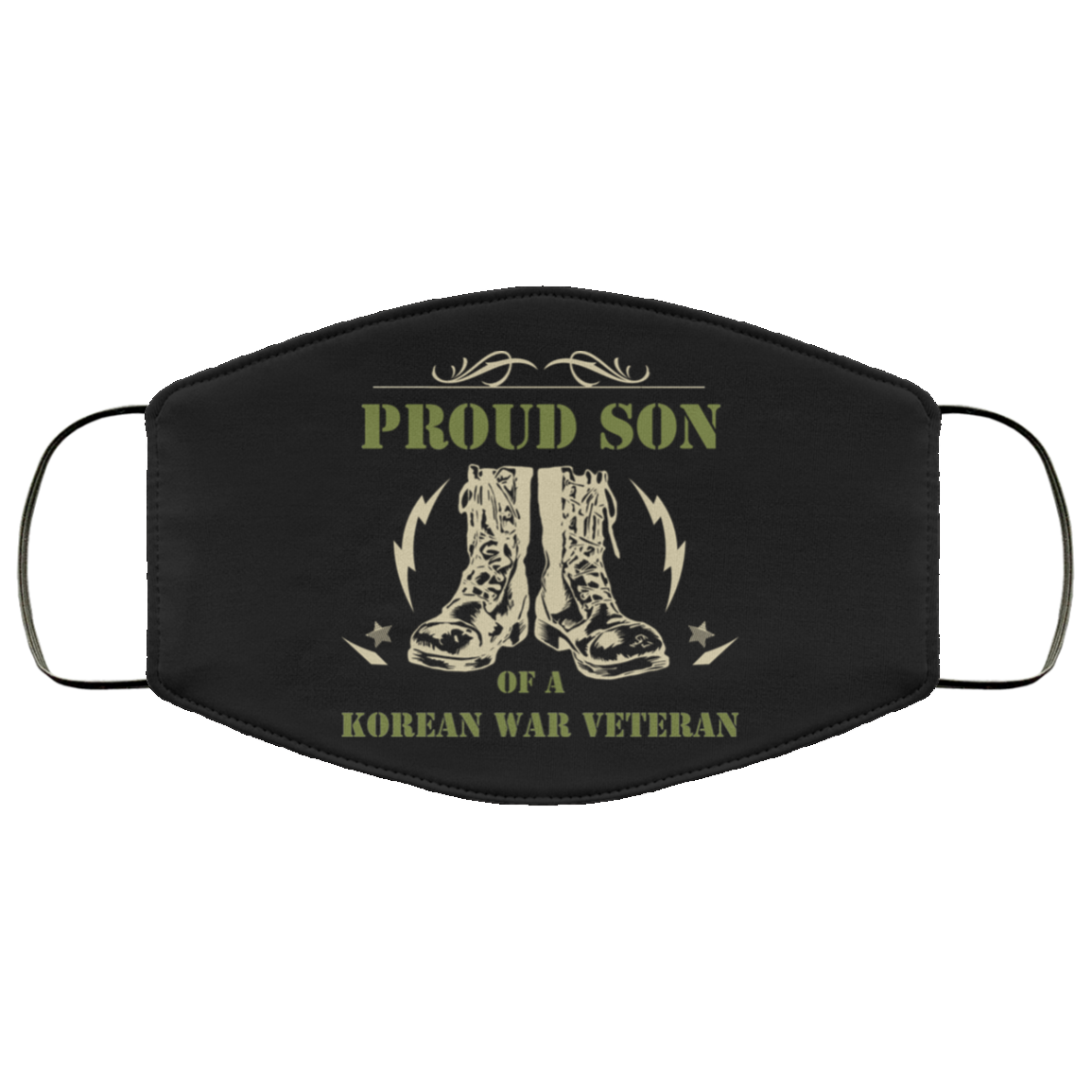 Proud Son Of A Korean War Veteran Face Mask Secondary image