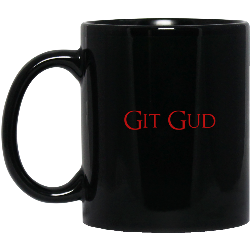 Git Gud RPG 11 oz. Black Mug | Video Game Mug | Gaming 11 oz RPG Video Game Mug