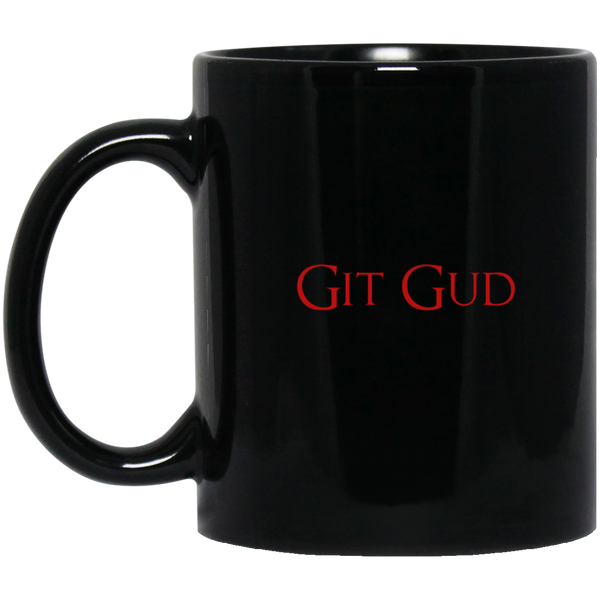 Git Gud RPG 11 oz. Black Mug | Video Game Mug | Gaming 11 oz RPG Video Game Mug