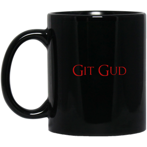Git Gud RPG 11 oz. Black Mug | Video Game Mug | Gaming 11 oz RPG Video Game Mug Git Gud RPG 11 oz. Black Mug | Video Game Mug | Gaming 11 oz RPG Video Game Mug