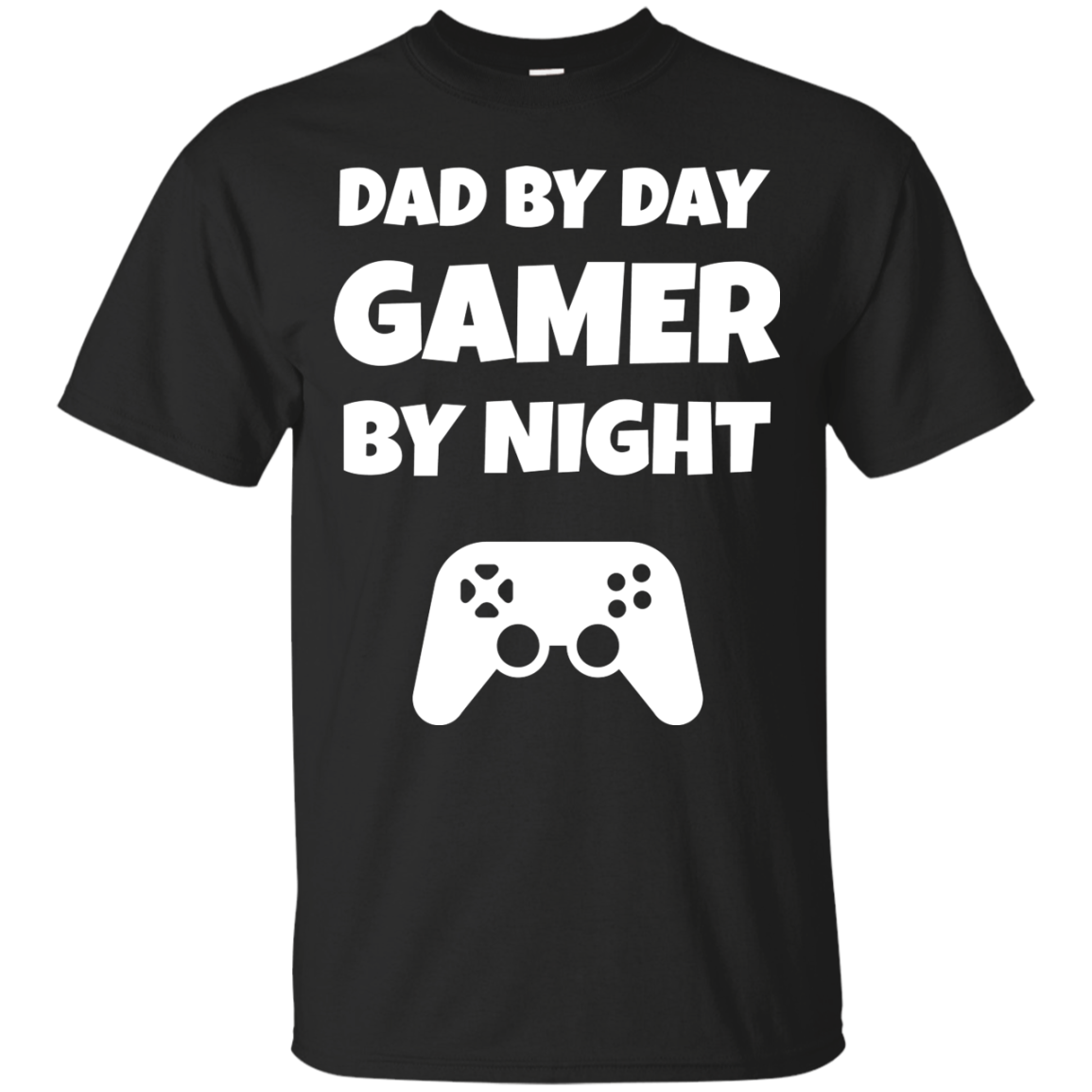 Dad By Day Gamer By Night Video Gaming Shirt Secondary image