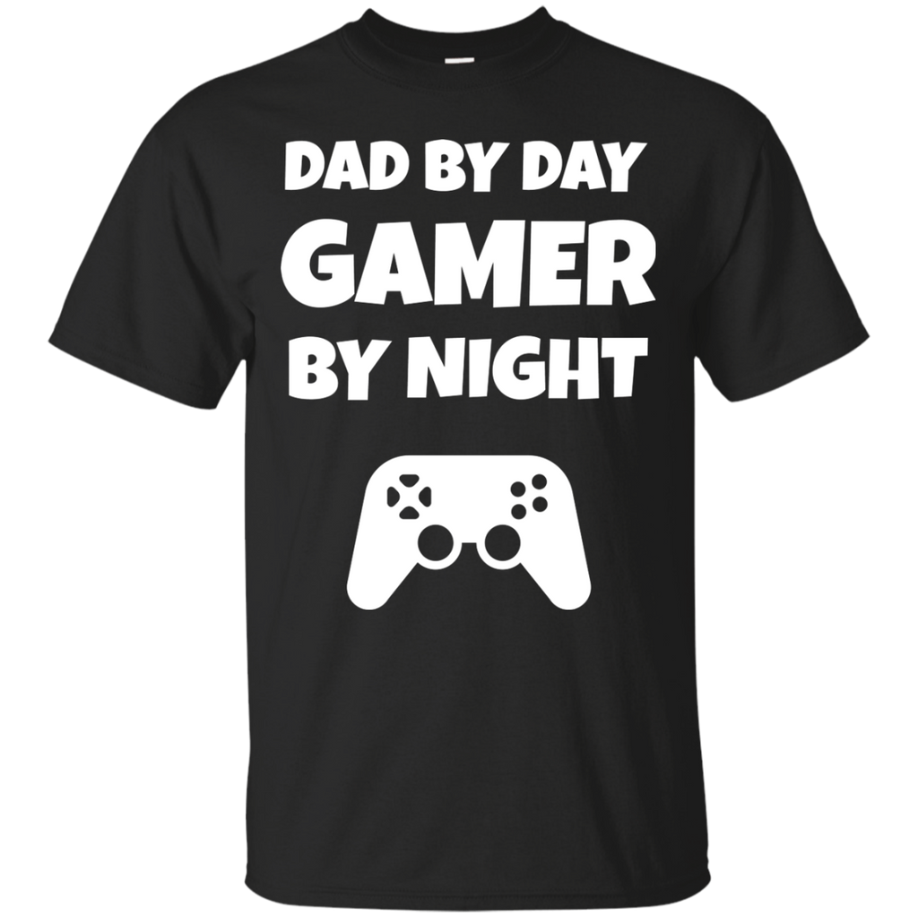 Dad By Day Gamer By Night Video Gaming Shirt