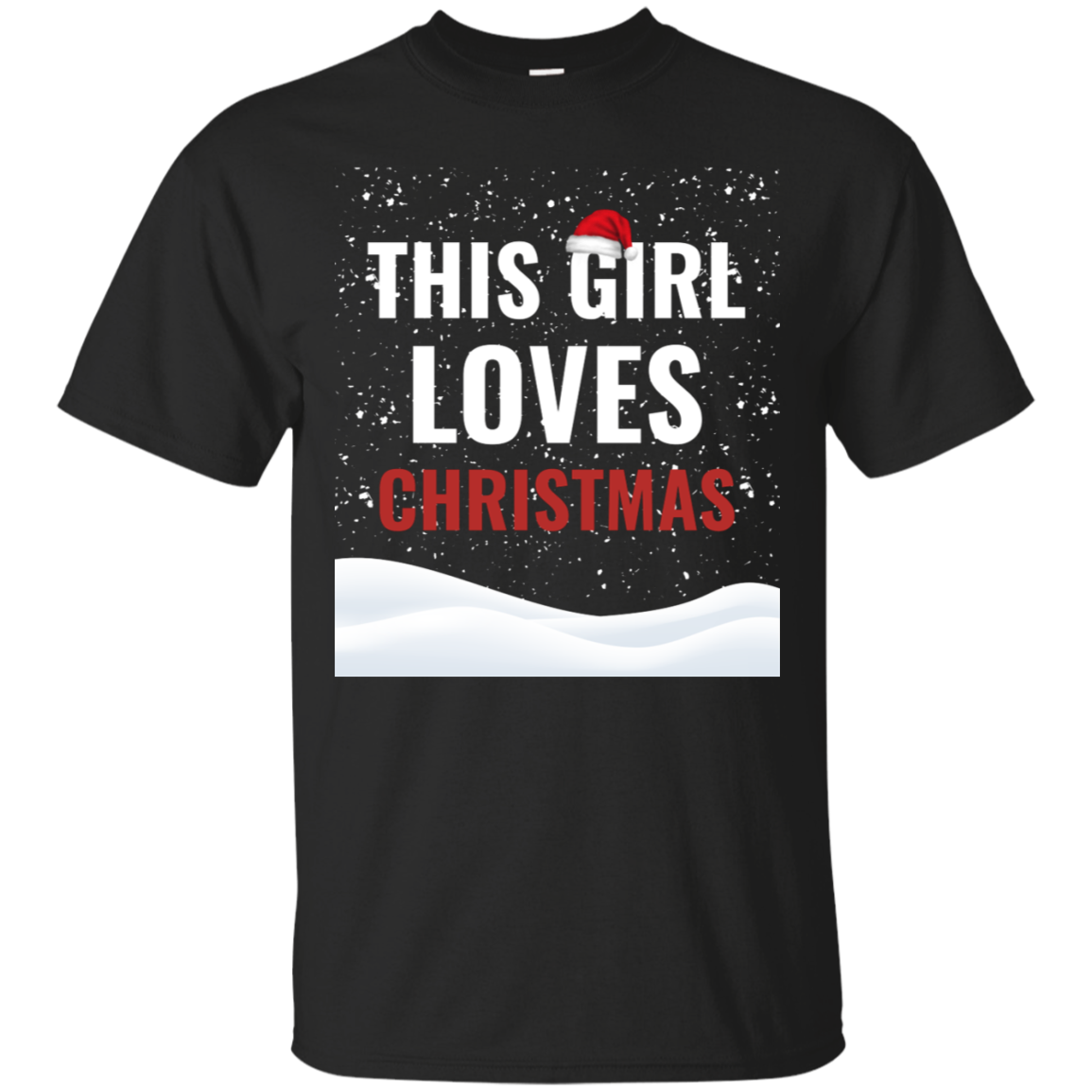 This Girl Loves Christmas Holidays Xmas Cotton T-Shirt Secondary image
