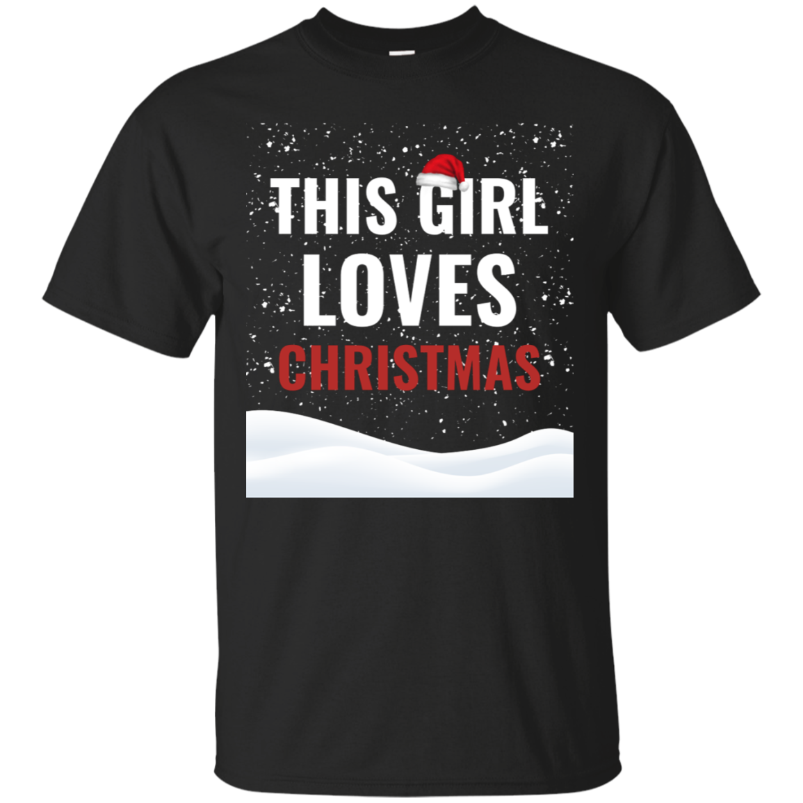 This Girl Loves Christmas Holidays Xmas Cotton T-Shirt