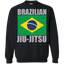 Brazilian Jiu Jitsu Flag 2 BJJ Crewneck Pullover Sweatshirt  8 oz.