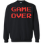 Game Over Retro Classic Video Gaming Crewneck Pullover Sweatshirt  8 oz.