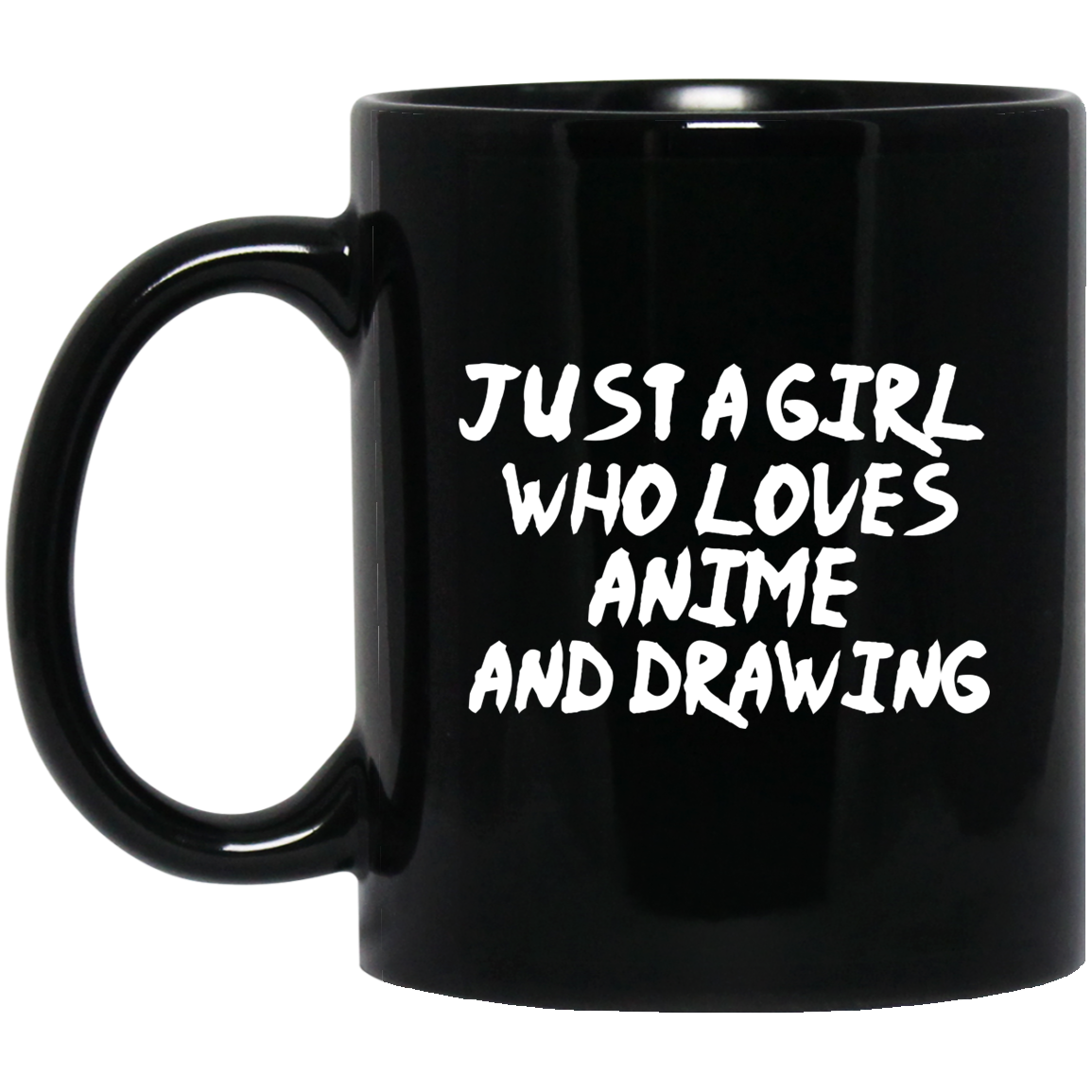 Just A Girl Who Loves Anime And Drawing Anime Mug | Anime Gift Cup | Anime Coffee Mug | Anime Merch | 11oz Kawaii Mug Secondary image