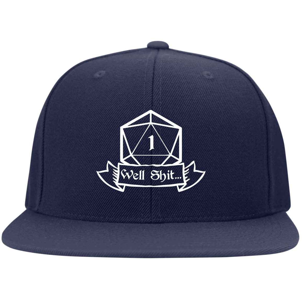 Well Shit RPG Dice Hat | Dungeon Master Hat | Tabletop RPG | Tabletop Games | RPG Hat | Role Playing Game Unisex Snapback Hat