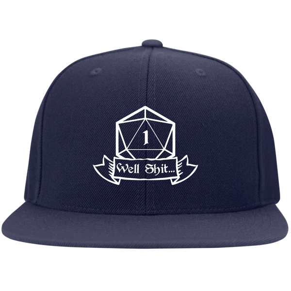 Well Shit RPG Dice Hat | Dungeon Master Hat | Tabletop RPG | Tabletop Games | RPG Hat | Role Playing Game Unisex Snapback Hat