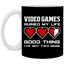 Video Games Ruined My Life 11 oz. White Mug