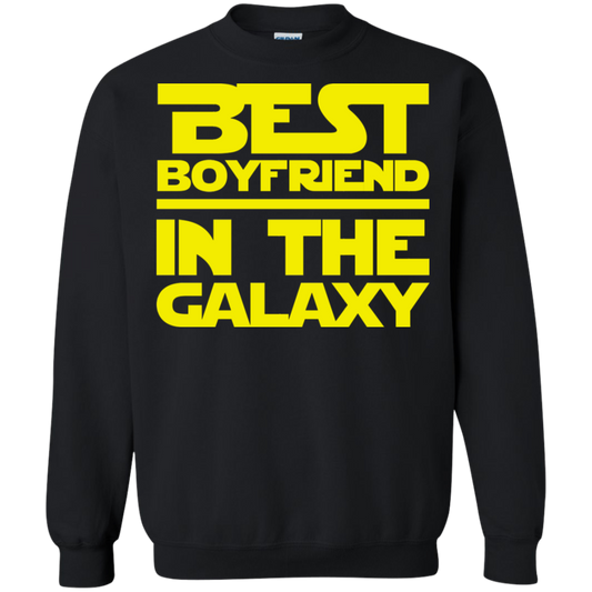 Best Boyfriend In The Galaxy Crewneck Pullover Sweatshirt  8 oz.