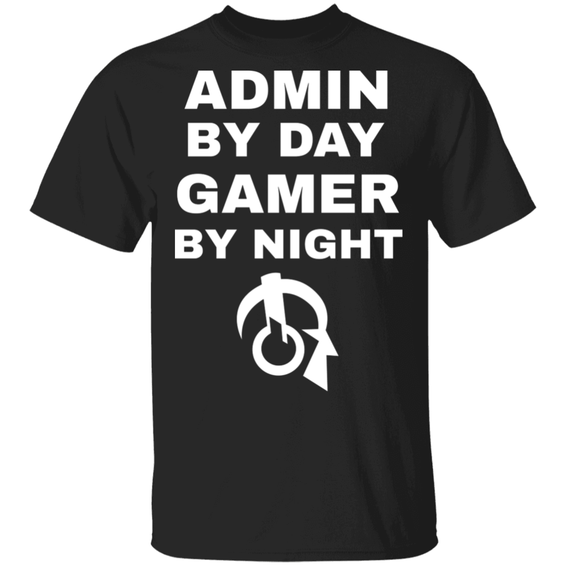 Admin By Day Gamer By Night T-Shirt Secondary image