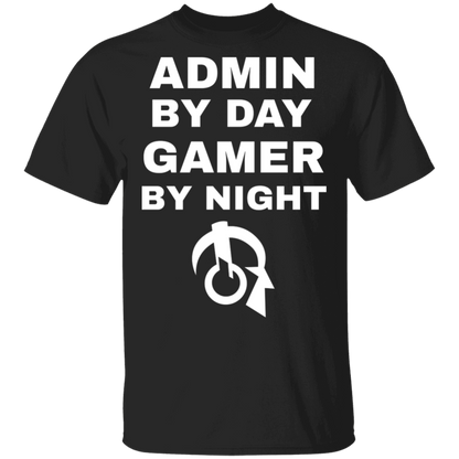 Admin By Day Gamer By Night T-Shirt