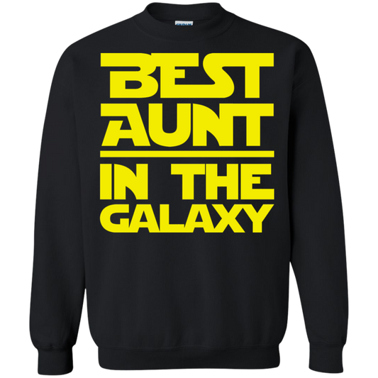 Best Aunt In The Galaxy Crewneck Pullover Sweatshirt  8 oz.