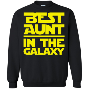 Best Aunt In The Galaxy Crewneck Pullover Sweatshirt  8 oz.