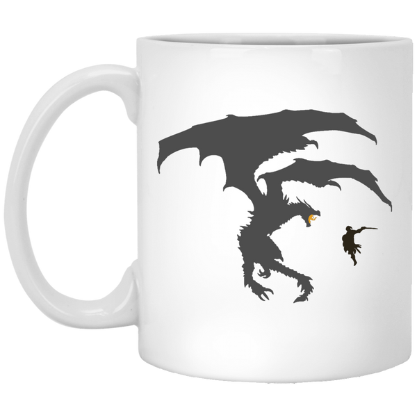 Dragon Fantasy RPG 11 oz. White Mug