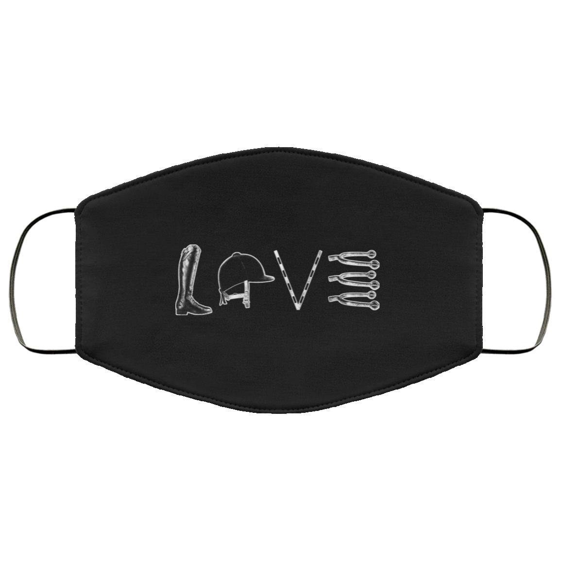 Love Horse Riding - Horses Face Mask Main image
