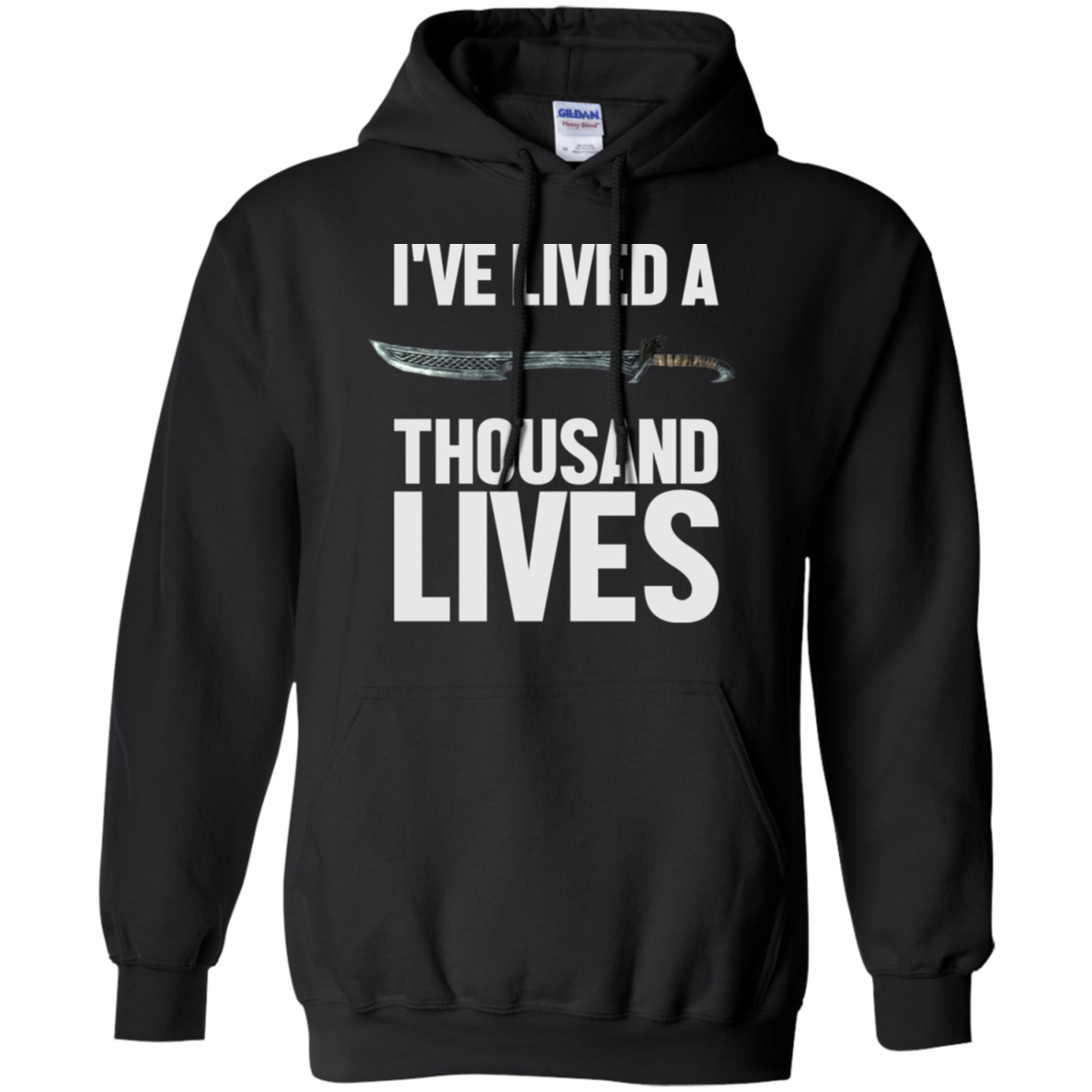 I've Lived A Thousand Lives Fantasy RPG Video Gaming Pullover Hoodie 8 oz. Secondary image
