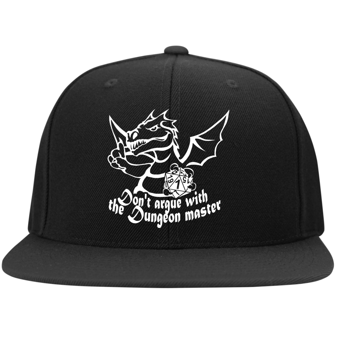 Don't Argue With The DM RPG Dice Hat | Dungeon Master Hat | Tabletop RPG | Tabletop Games | RPG Hat | Role Playing Game Unisex Snapback Hat Secondary image