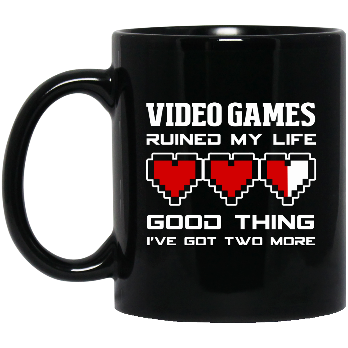 Video Games Ruined My Life 11 oz. Black Mug