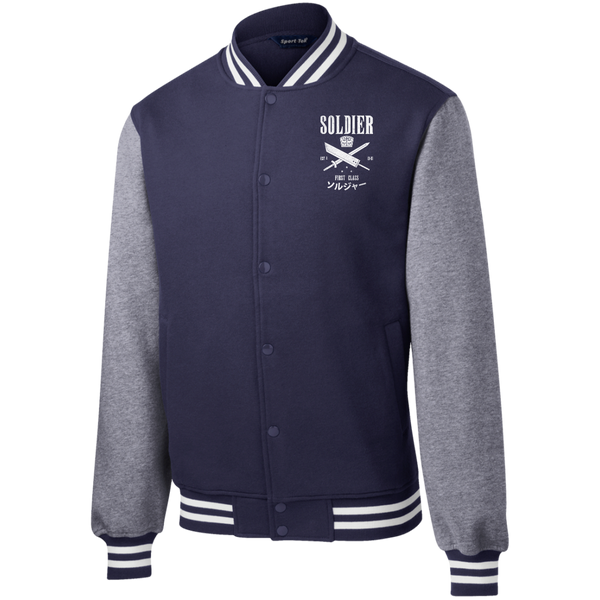 Soldier First Class Fleece Letterman Jacket