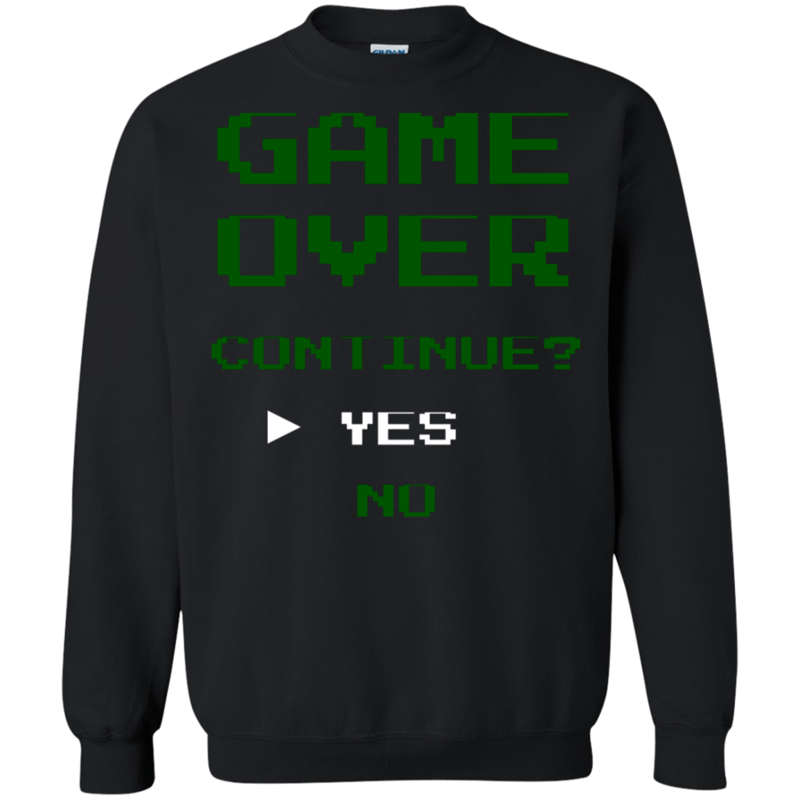Game Over Continue Video Gaming Crewneck Pullover Sweatshirt  8 oz. Main image