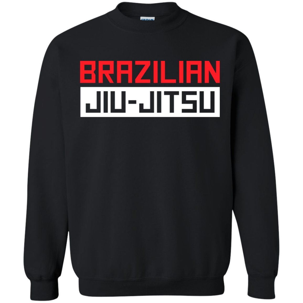 Brazilian Jiu Jitsu Logo BJJ Crewneck Pullover Sweatshirt  8 oz.