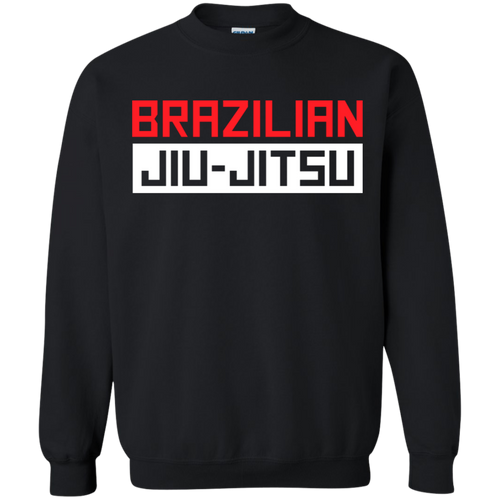 Brazilian Jiu Jitsu Logo BJJ Crewneck Pullover Sweatshirt  8 oz.