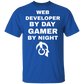 Web Developer By Day Gamer By Night T-Shirt