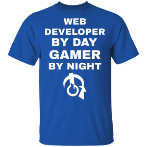 Web Developer By Day Gamer By Night T-Shirt Web Developer By Day Gamer By Night T-Shirt
