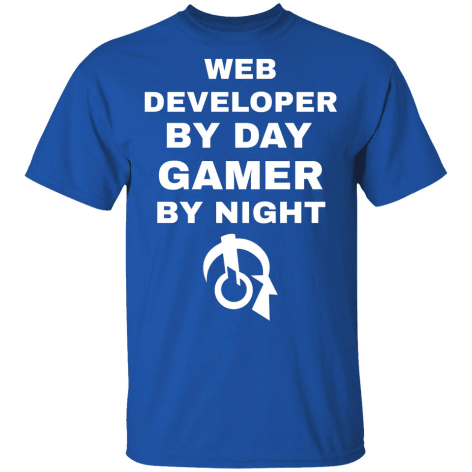 Web Developer By Day Gamer By Night T-Shirt