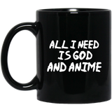 All I Need Is God And Anime Mug | Anime Gift Cup | Anime Coffee Mug | Anime Merch | 11oz Kawaii Mug All I Need Is God And Anime Mug | Anime Gift Cup | Anime Coffee Mug | Anime Merch | 11oz Kawaii Mug