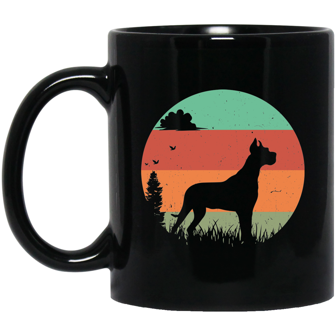 Great Dane Mug | Great Dane Gift | Great Dane 11 oz. Black Mug Secondary image