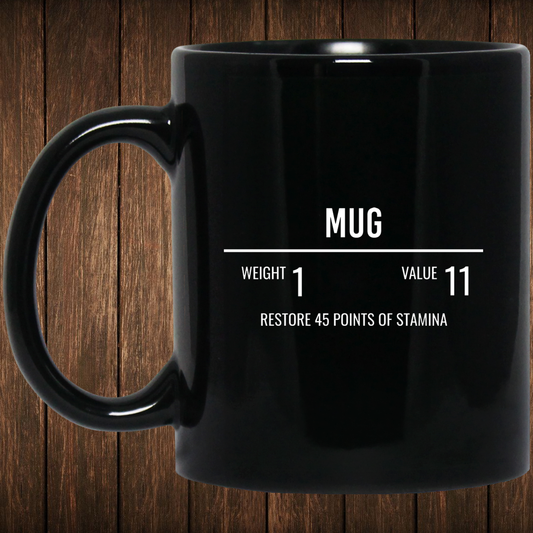 Mug Fantasy RPG 11 oz. Black Mug