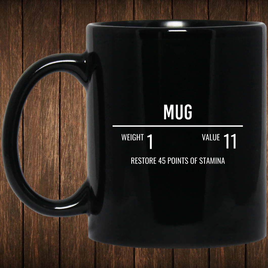Mug Fantasy RPG 11 oz. Black Mug