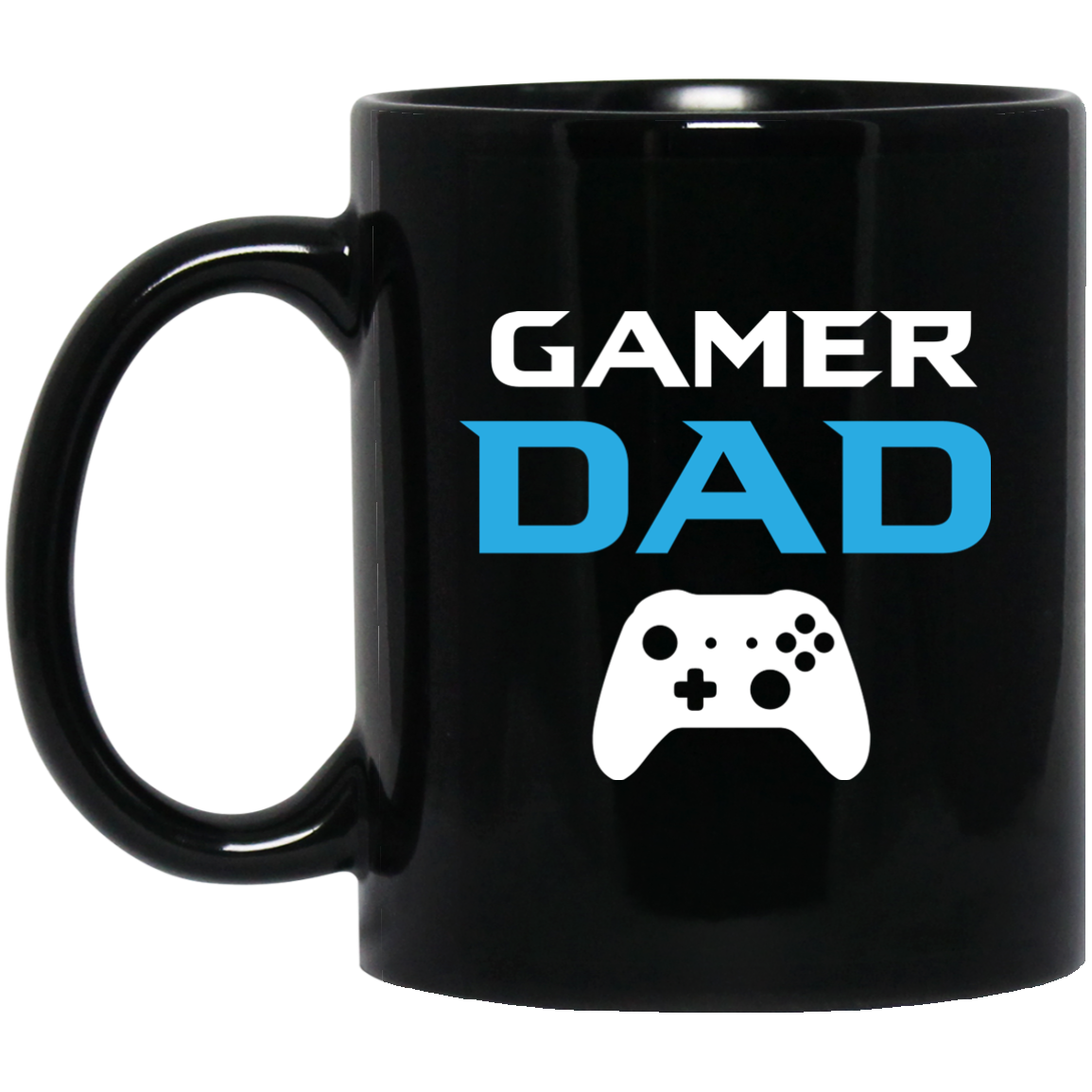 Gamer Dad 11 oz. Black Mug Secondary image