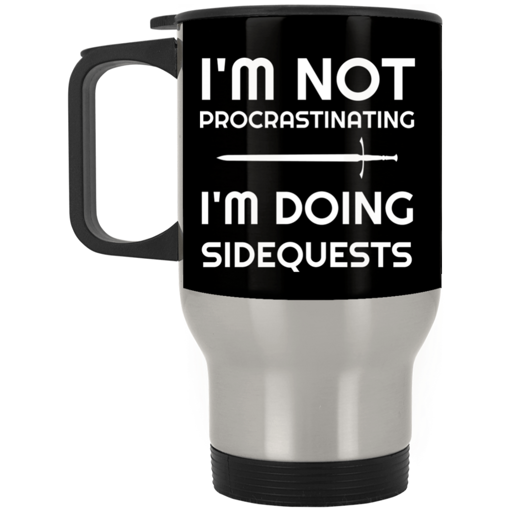 I'm Not Procrastinating I'm Doing Side Quests  Travel Mug | Video Game Travel Mug | Gaming 14 oz RPG Video Game Mug